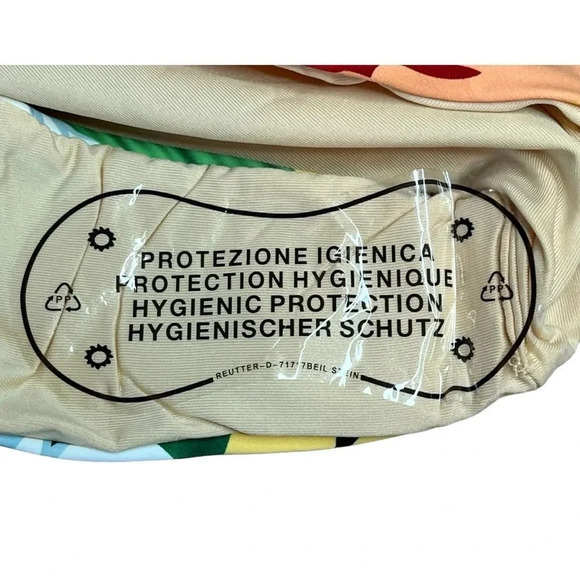 PALMS AWAY FLORAL HIBISCUS‎ ONE PIECE SWIMSUIT TIE BELT WOMEN SIZE EXTRA SMALL - Picture 6 of 9